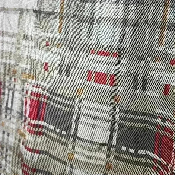 Perry Ellis Principles Regular-Fit Broken Plaid Tweed Shirt NWT Size XLT Asphalt - Picture 4 of 5